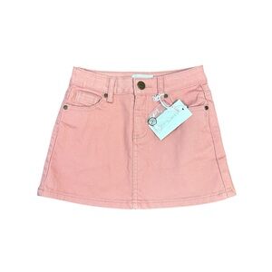 Jamie Kay Pink Denim Mini Skirt size 5 NWT
